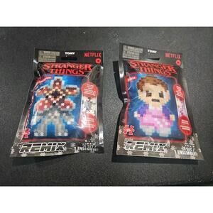 Stranger Things ELEVEN & DEMOGORGON Jixelz Remix 250+ pc Micro Puzzles